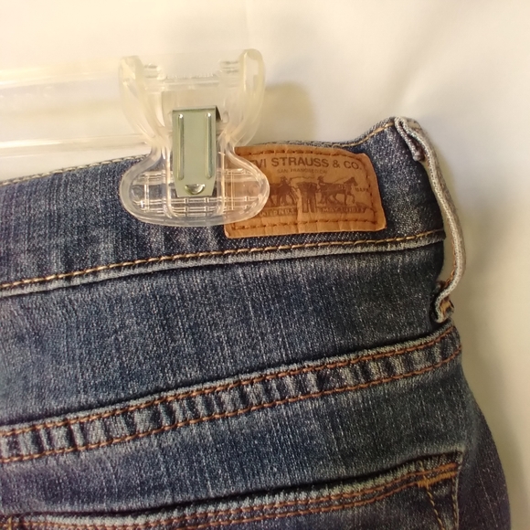 Levi's Perfectly Slimming 512 Jeans Womens Size 12 Short Bootcut Med Wash - Picture 9 of 9